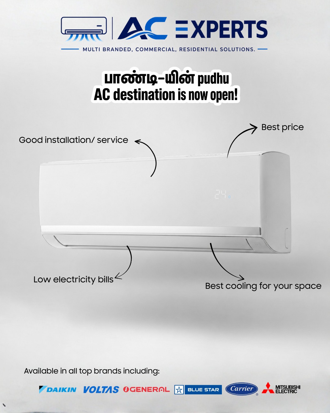AC Experts — best price, good installation, low electricity bills, best cooling